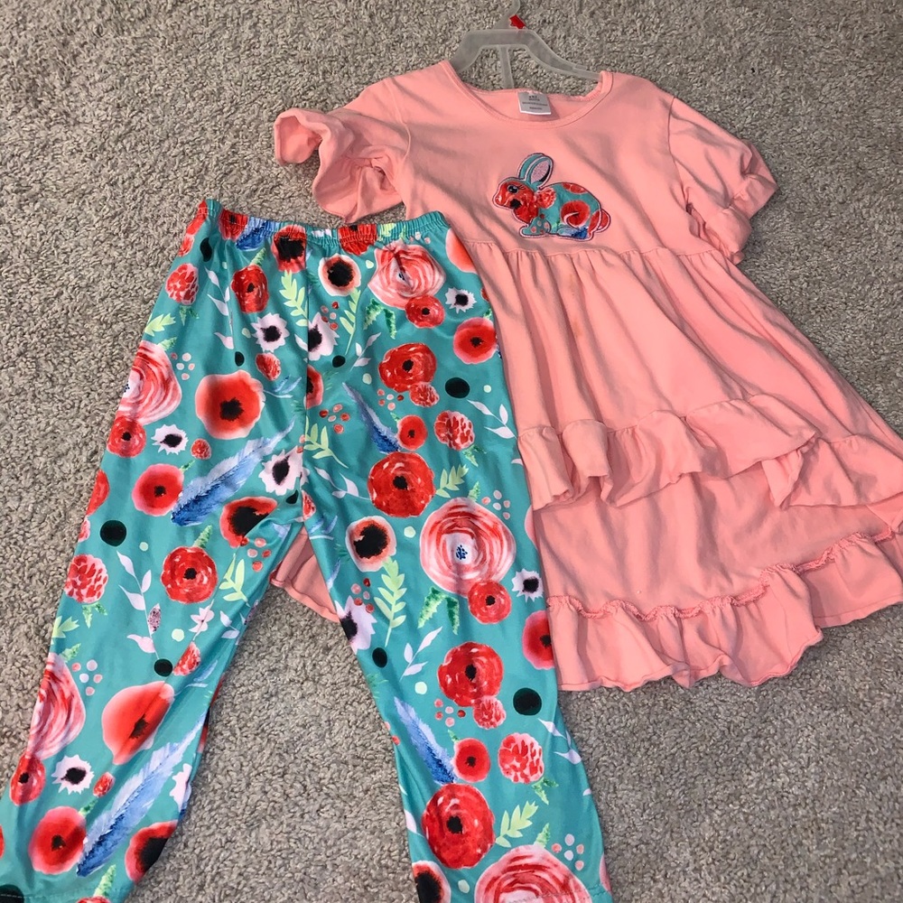 Girls boutique bunny outfit